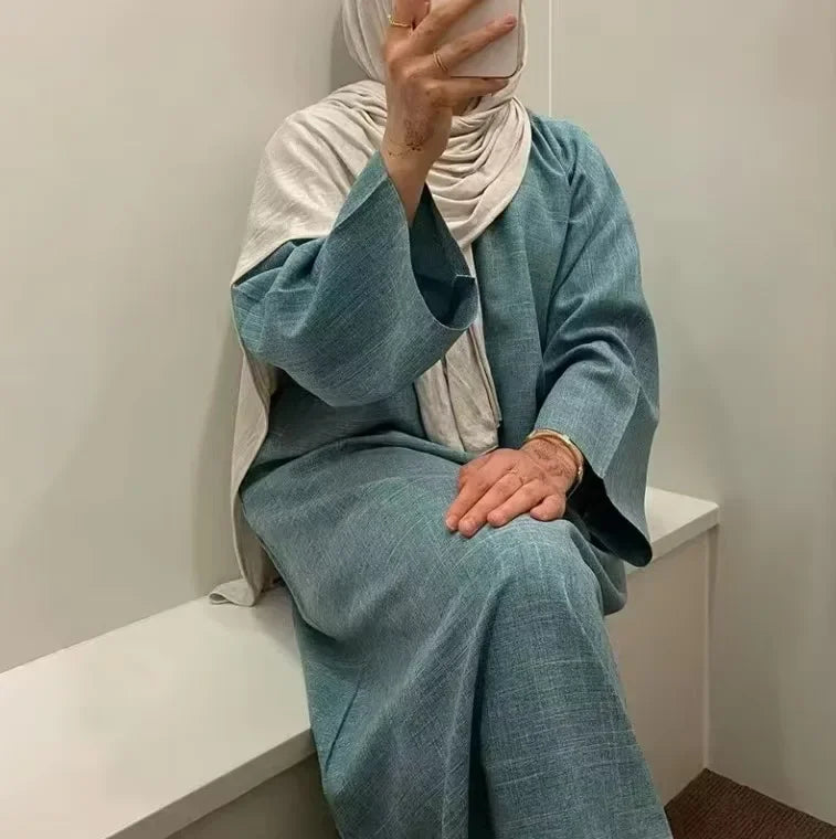 2025 Ramadan Eid Djellaba Plain Modest Muslim Dress