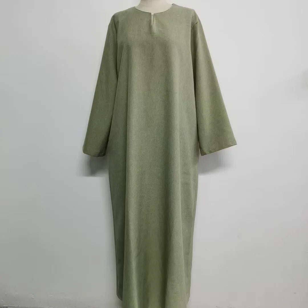 2025 Ramadan Eid Djellaba Plain Modest Muslim Dress
